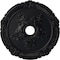 Ekena Millwork Attica with Rose Ceiling Medallion (Canopies up to 4 1/2"), 26"OD x 3 3/4"ID x 1 1/2"P, Steel Gray CM26ATSGS - alternate 1